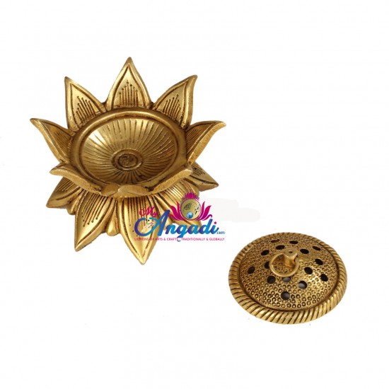 Brass Lotus Dhuni