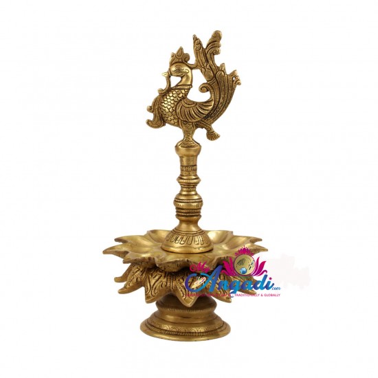 Brass Peacock Lamp Brass Peacock Lamp
