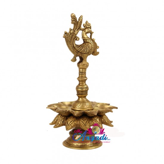 Brass Peacock Lamp Brass Peacock Lamp