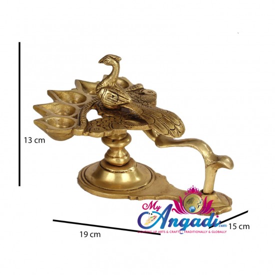 Brass Peacock Lamp Brass Peacock Lamp
