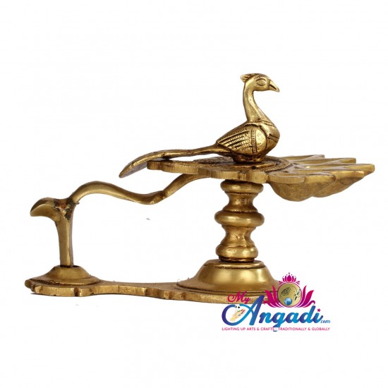 Brass Peacock Lamp Brass Peacock Lamp