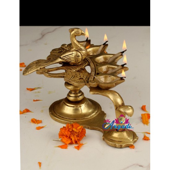Brass Peacock Lamp Brass Peacock Lamp