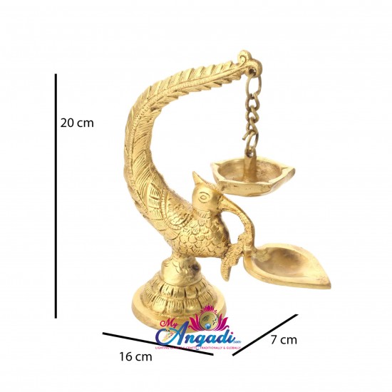 Brass Peacock Lamp Brass Peacock Lamp