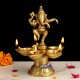 Brass Narthana Ganesha Lamp Brass Narthana Ganesha Lamp