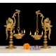 Brass Hanging Peacock Diya Brass Hanging Peacock Diya
