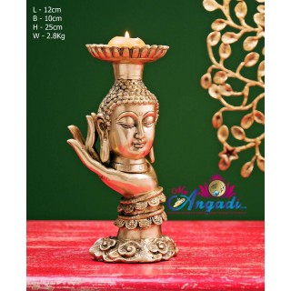 Brass Buddha Lamp Holder