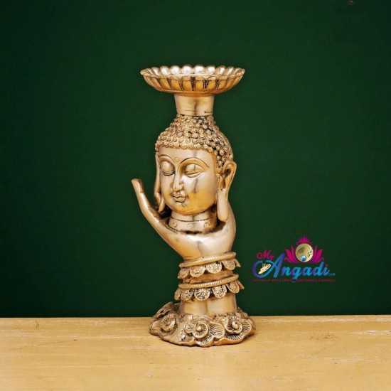 Brass Buddha Lamp Holder