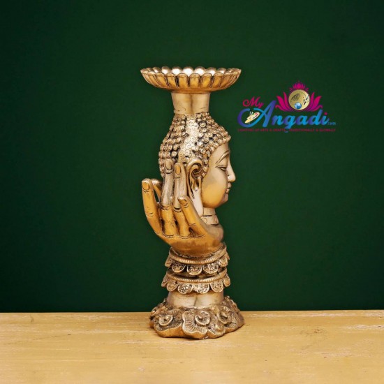 Brass Buddha Lamp Holder