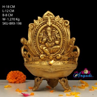 Brass Ganesha Lamp