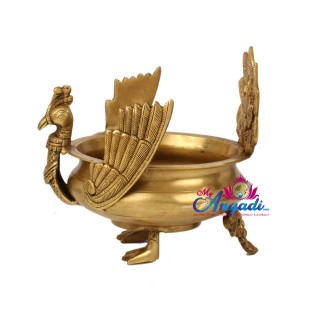 Brass Peacock Uruli