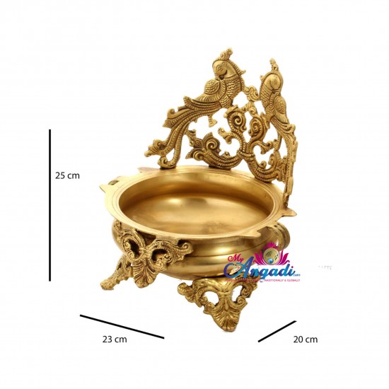 Brass Peacock Uruli Brass Peacock Uruli