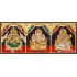 3 Panel Ganesha Lakshmi Saraswathi Tanjore Painting