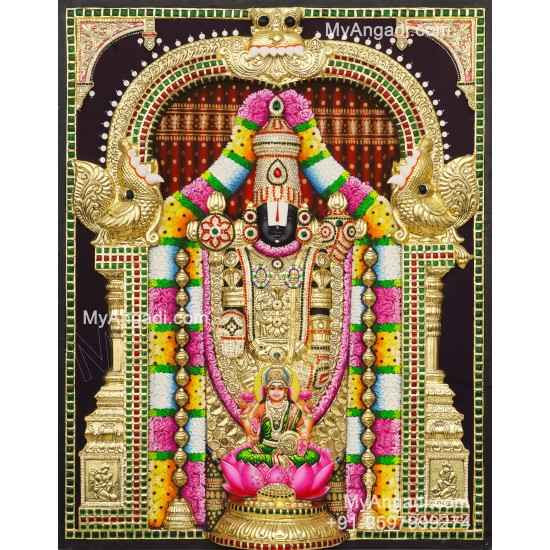 Balaji Lakshmi 3D Tanjore Painting