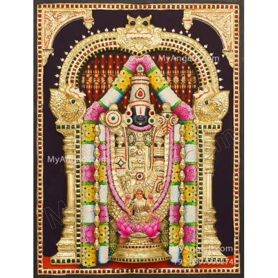 Balaji Lakshmi 3D Tanjore Painting