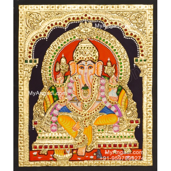 Ganapathi Tanjore Painting 