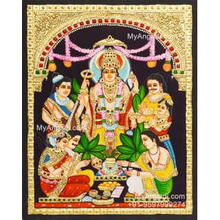 Sathyanarayana Tanjore Painting