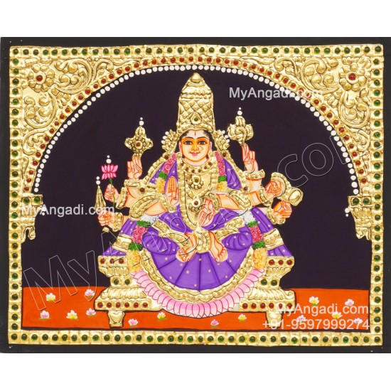 Vijaya Lakshmi Ashtlakshmi Tanjore Painting