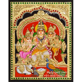 Shiva Family Tanjore Paintings