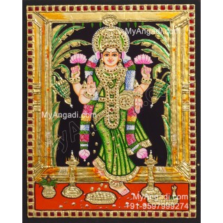 Graha Lakshmi Tanjore Painting