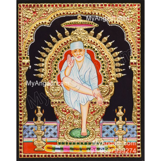 Saibaba Tanjore Painting