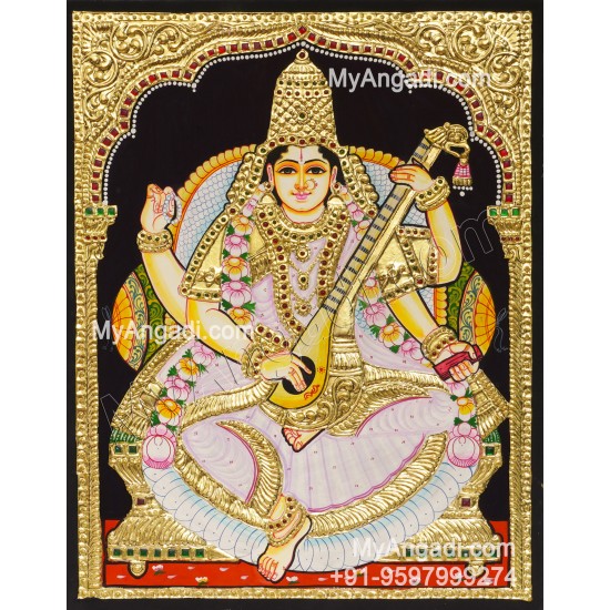 Saraswathi Tanjore Painting