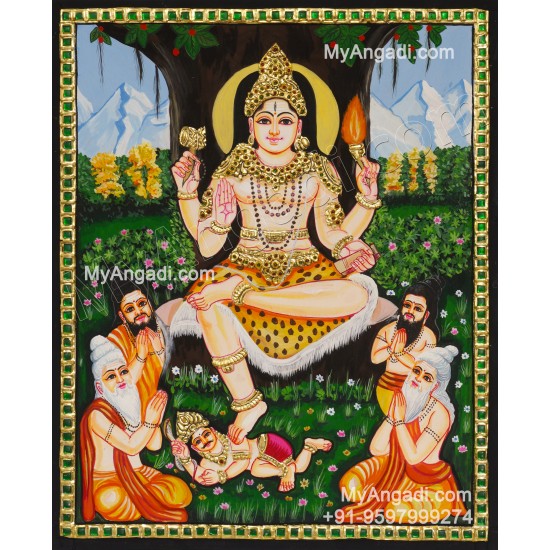 Dakshinamurthi Tanjore Painting