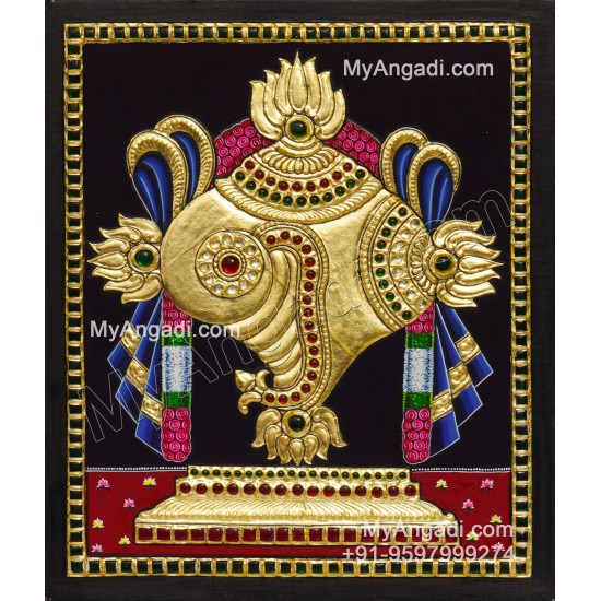 Shankh Tanjore Painting