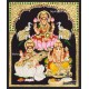 Ganesha Lakshmi Saraswathi Tanjore Painting