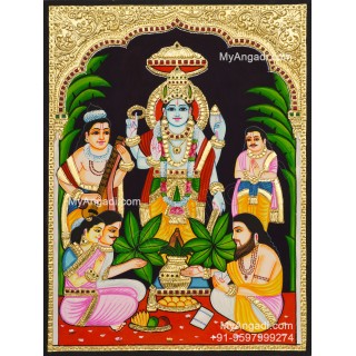 Sathyanarayana Tanjore Painting