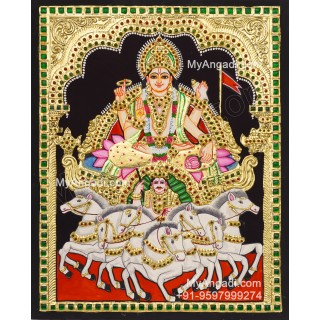 Surya Narayanan Tanjore Painting