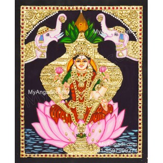 Varalakshmi Amman Tanjore Painting