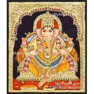 Vinayagar Tanjore Painting