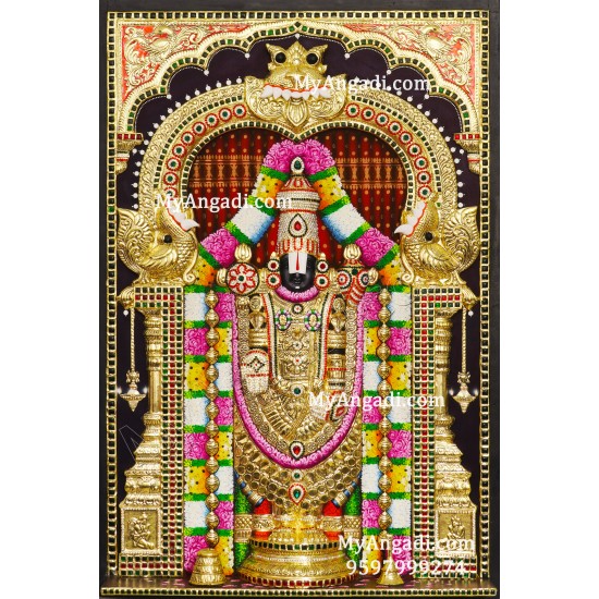 Balaji 3d Tanjore Painting Balaji 3d Tanjore Painting
