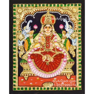 Gajalakshmi Tanjore Painting