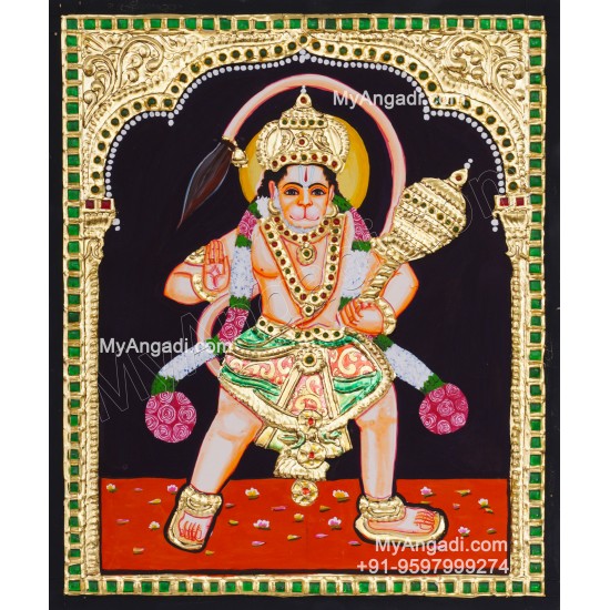 Hanuman Tanjore Painting