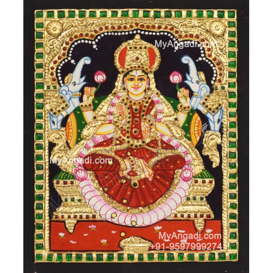 Gajalakshmi Tanjore Painting MATP266