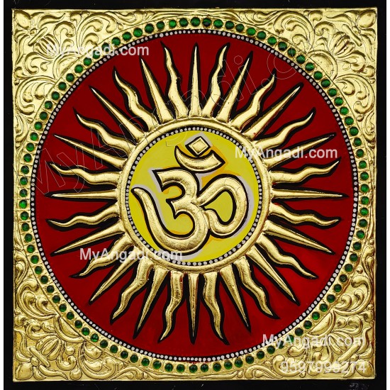 Om - Sun Tanjore Paintings