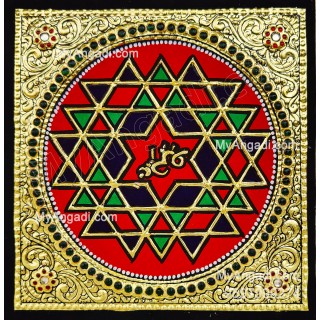 Shree Chakram Tanjore Painting