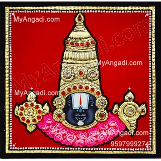 Balaji Face Tanjore Painting