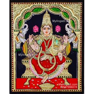 Gajalakshmi Tanjore Painting