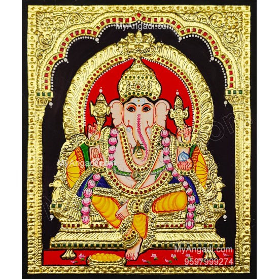 Ganesha Tanjore Painting Ganesha Tanjore Painting