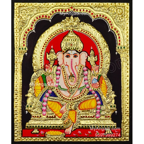 Ganesha Tanjore Painting