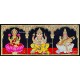 3 Panel Lakshmi  Ganesha Saraswathi  Tanjore Painting