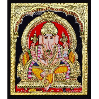 Ganesha Tanjore Painting