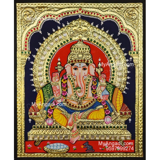 Ganesha Tanjore Painting Ganesha Tanjore Painting