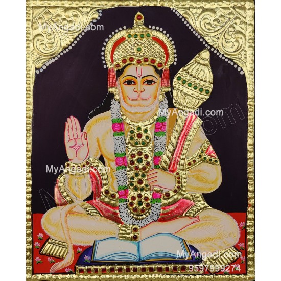 Hanuman Tanjore Painting Hanuman Tanjore Painting