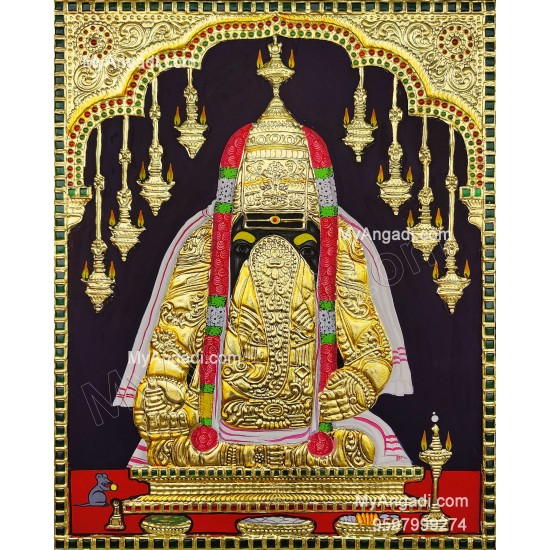 Pillayarpatti Ganesha Tanjore Painting Pillayarpatti Ganesha Tanjore Painting