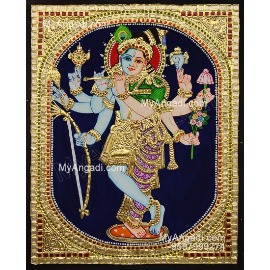 Samohana Krishna Tanjore Painting