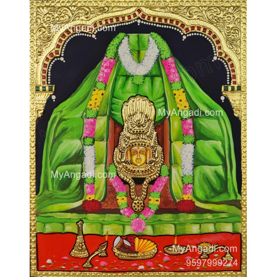 Aliya Ilangai Amman Tanjore Painting