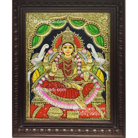 Gajalakshmi Tanjore Painting